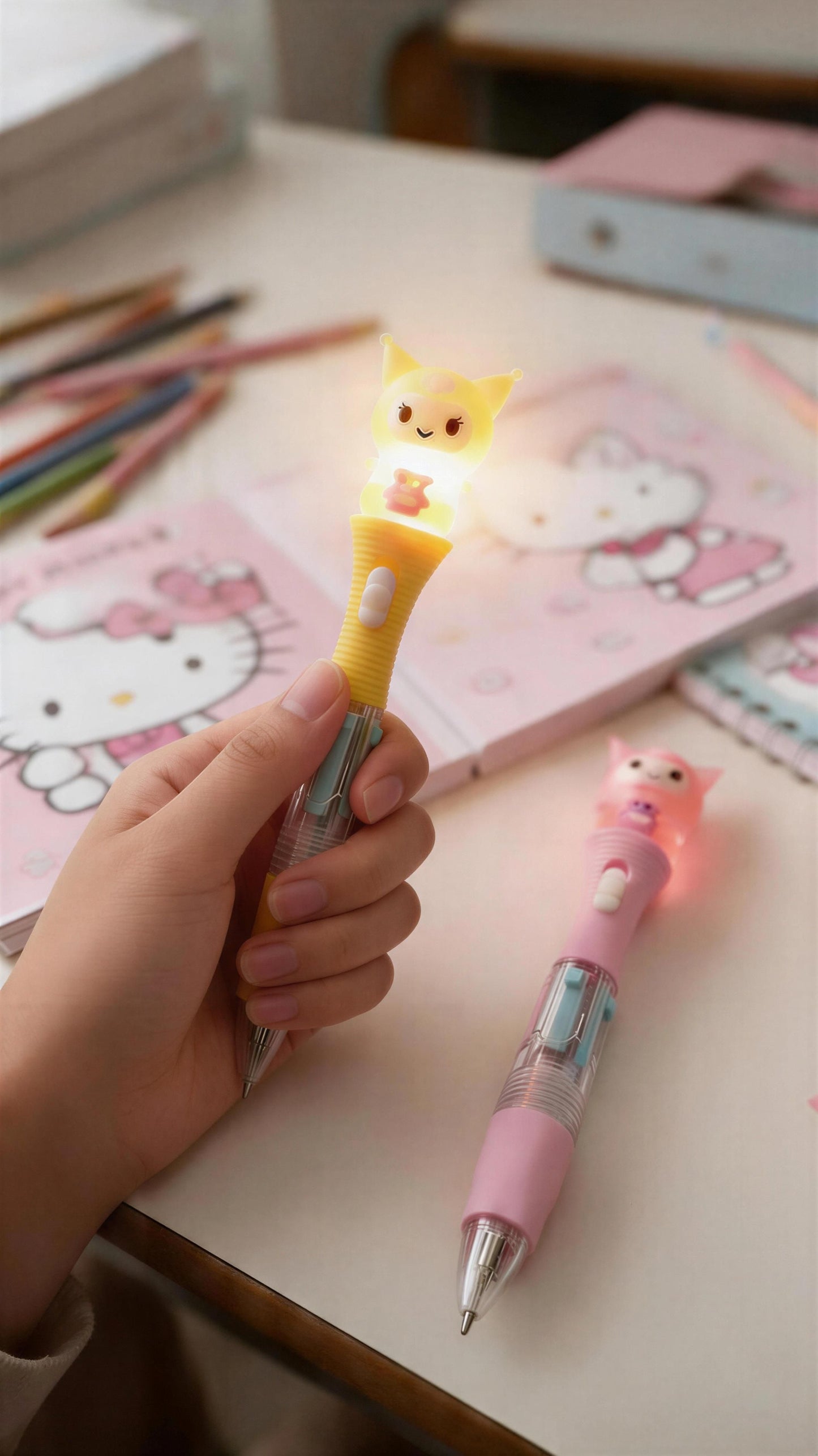 Light-Up Kuromi Pen